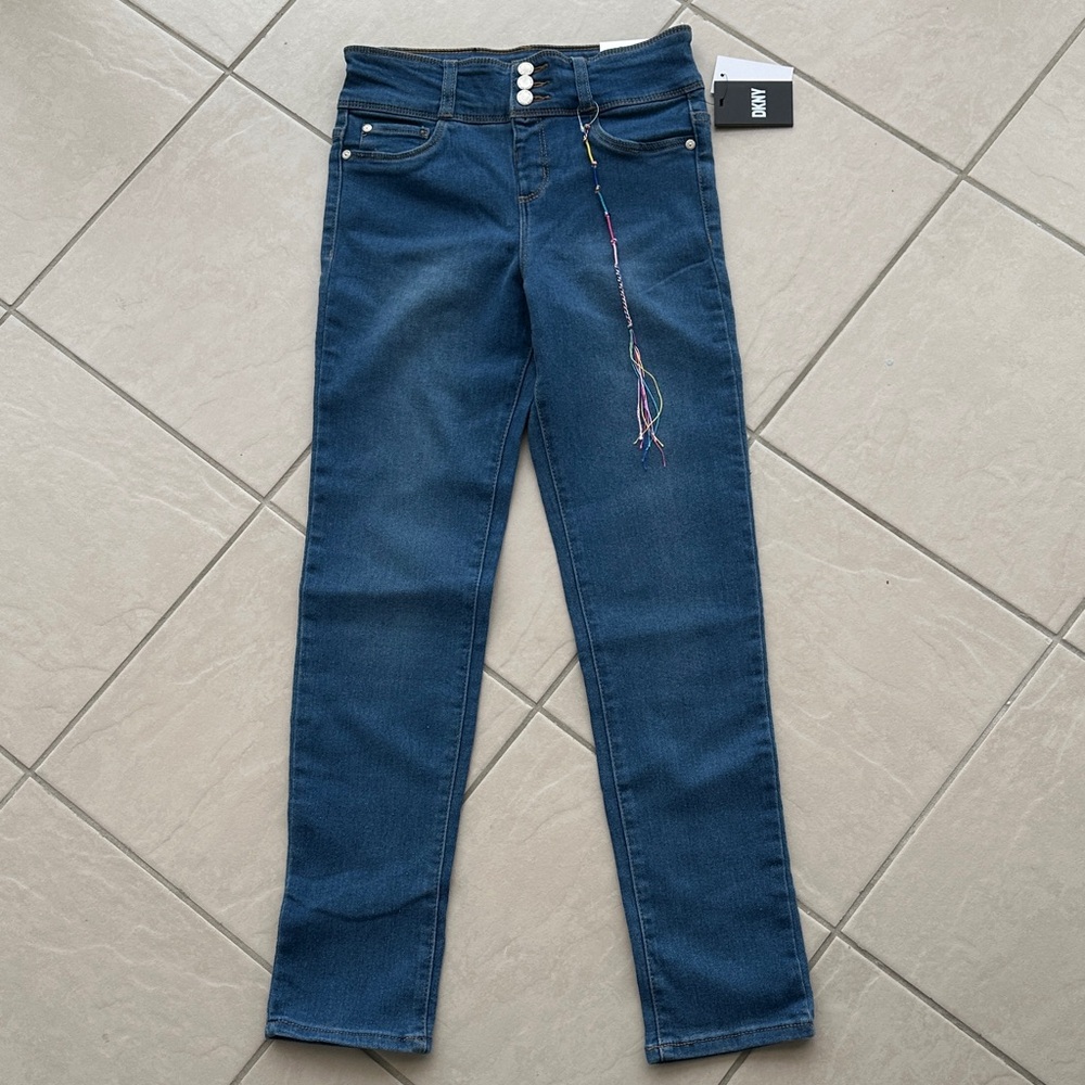 DKNY Girls Dark Blue Skinny Jeans -NWT